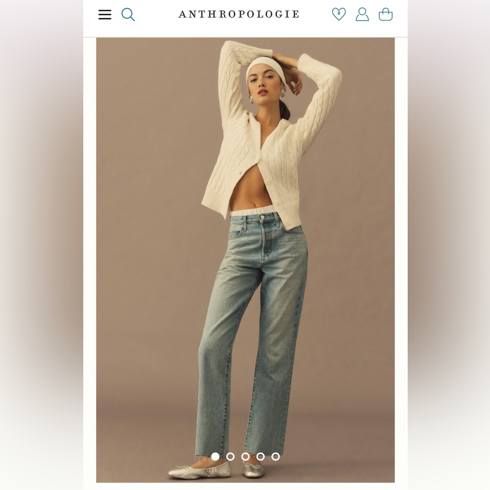 [Anthropologie] Favorite Daughter The Otto High-Rise Boyfriend Jeans size 26 NWT